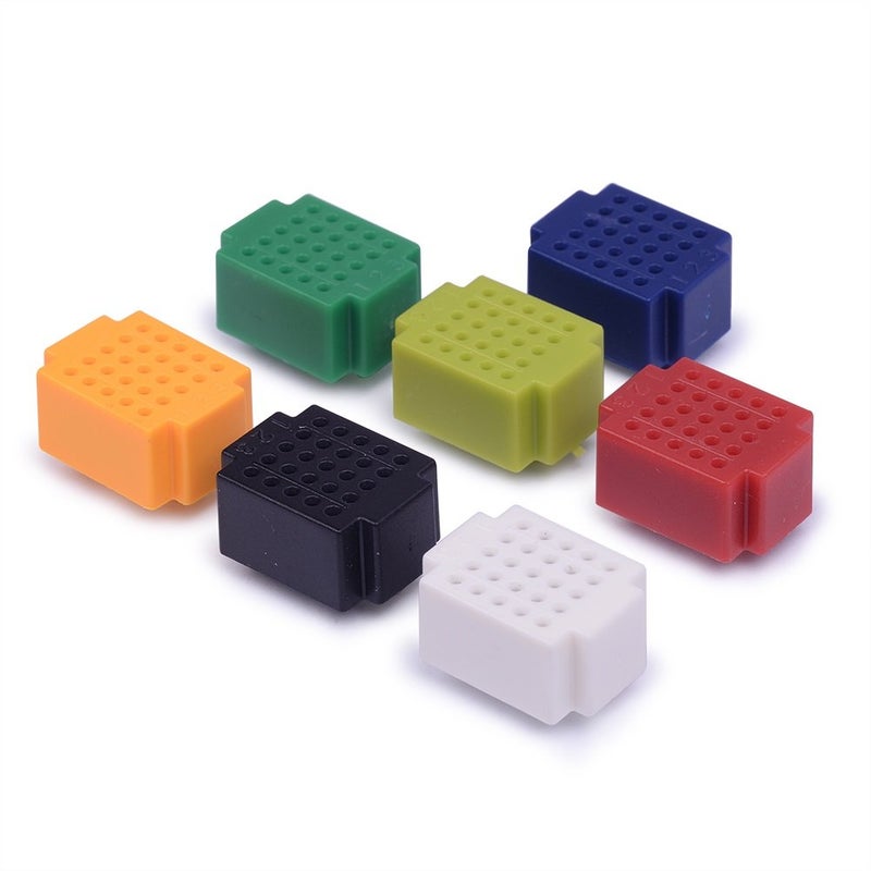 Cylewet 25 Tie Points Mini Solderless Bread Board PCB Circuit Board for Arduino 2 x 1.5cm (Pack of 7) CYT1029 - Image 2